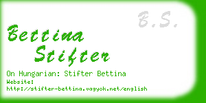 bettina stifter business card